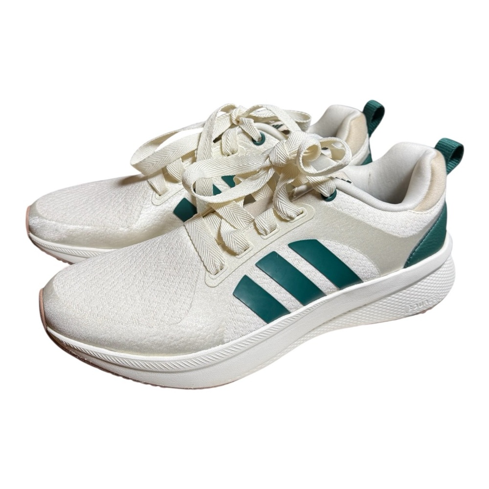 Adidas Women's Edge Lux 6.0 White and Green Running Sneakers